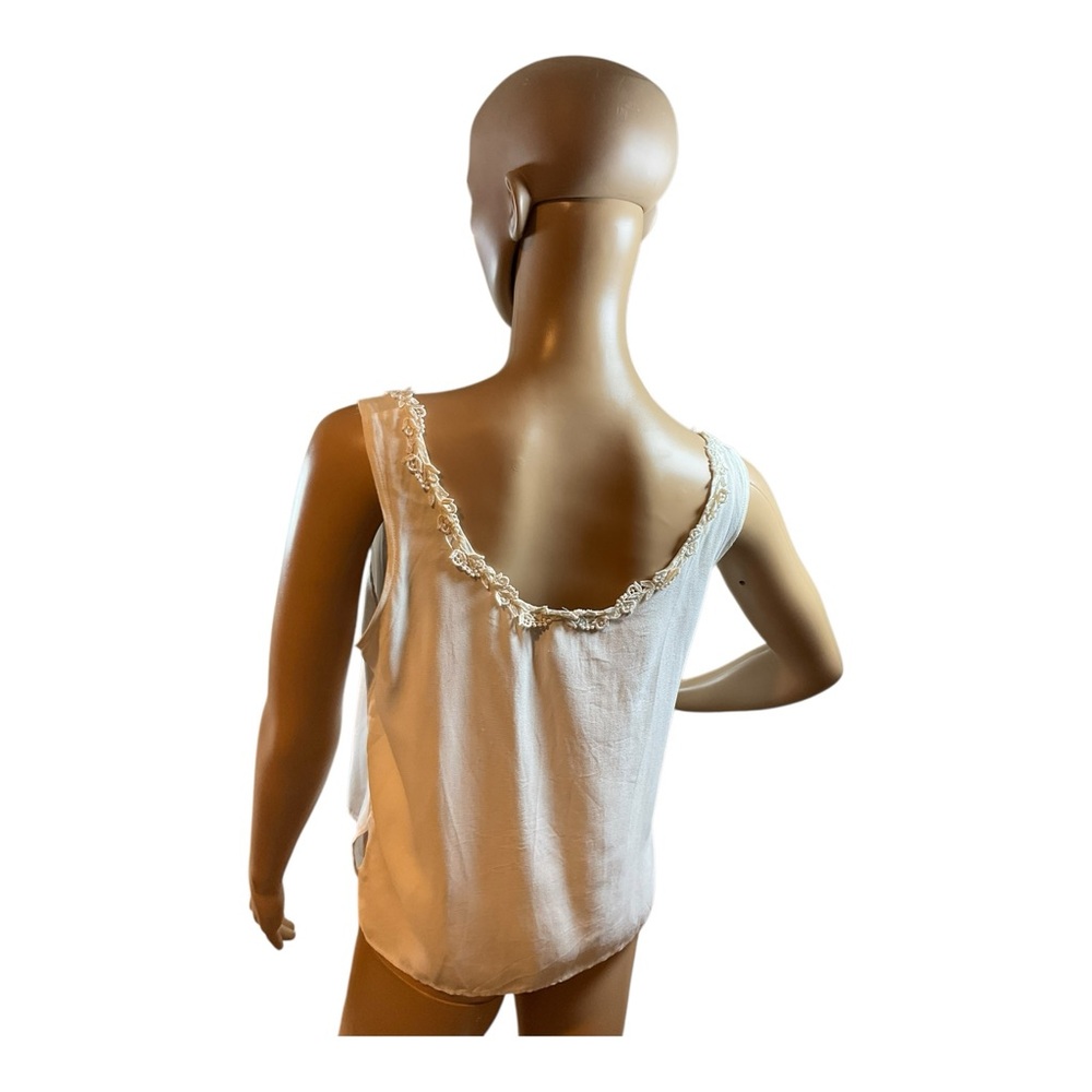 Margot Lea Women’s Vintage White Off Lace 97s Camisole Slip Sleep Top Size S - Picture 7 of 16